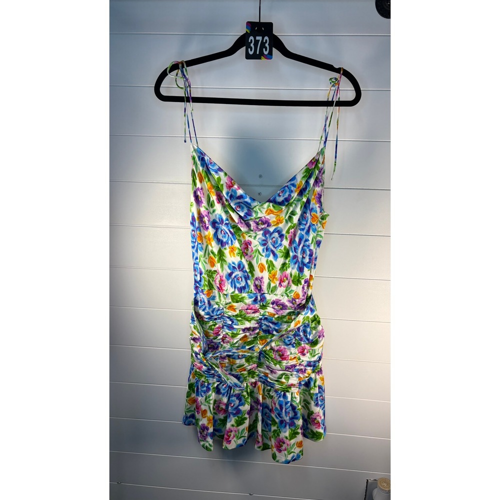 NWT For Love and Lemons Miranda Floral Belted Mini Dress (MSRP: $216) Large - Picture 6 of 10